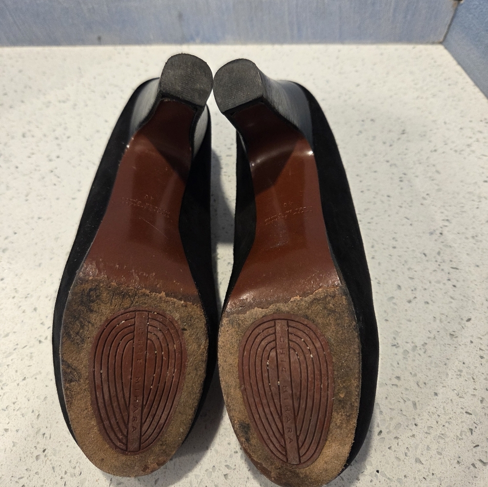 Chie Mihara Black Popet Platform Loafer Heel - Picture 11 of 13